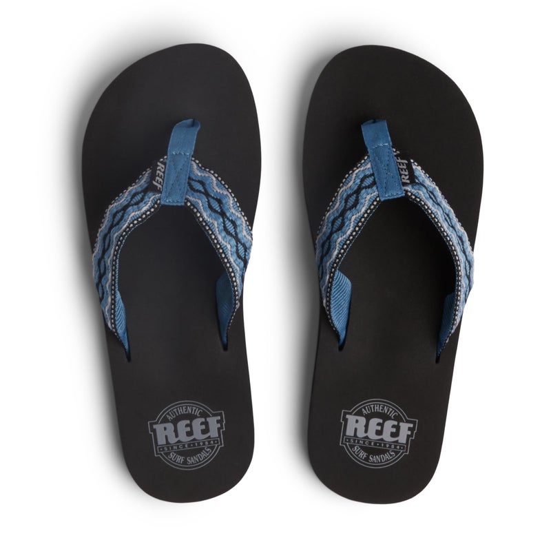 Reef Smoothy Mens Beach Flip Flop, Soft Woven Strap Made From 100% Recycled PET, Vintage Blue, 9 - Image 5